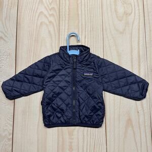 Patagonia Nano Puff Baby 3-6 Months Primaloft Insulated Jacket Quilted Navy